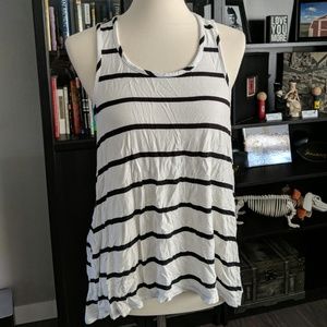Black and white stripped Tank top